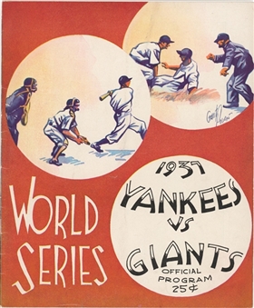 1937 World Series Program - Giants vs. Yankees - Polo Grounds